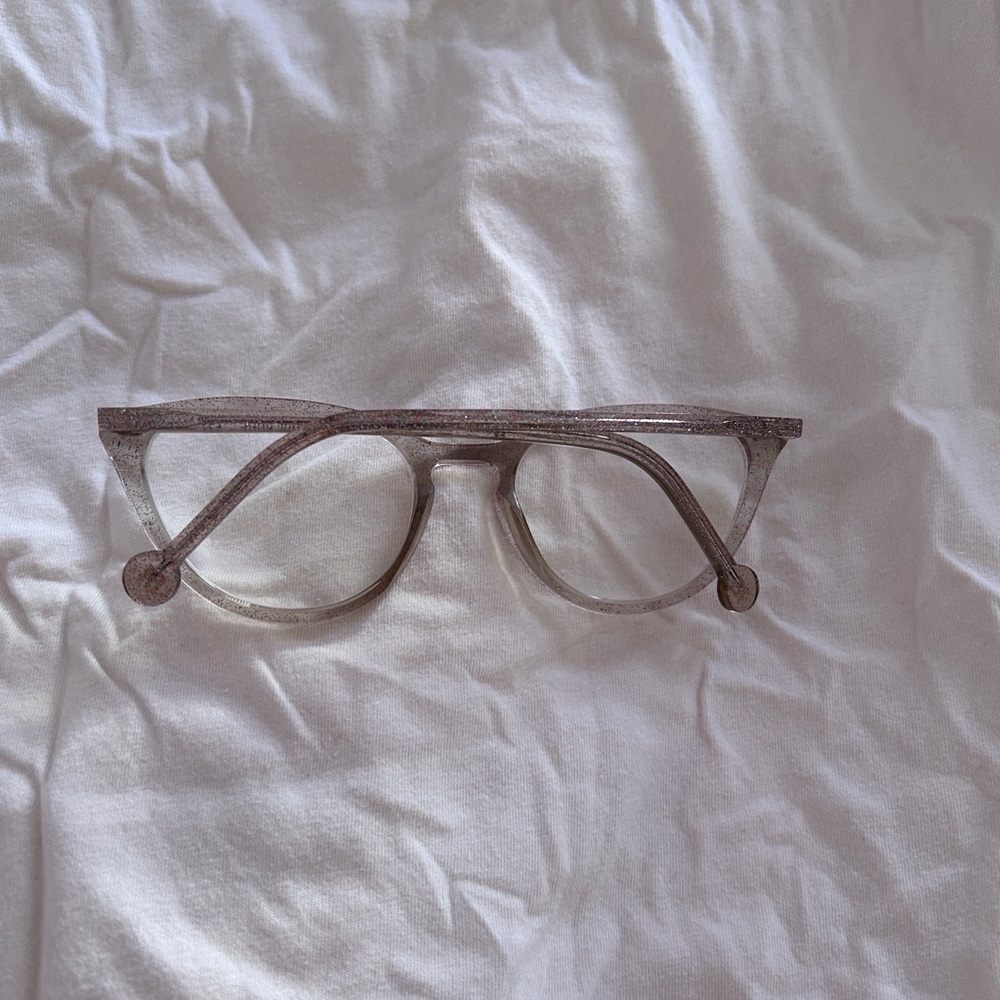 LA Eyeworks Horseshoe Sheer Glitter Women's Glasses Cats Eye - Picture 3 of 5